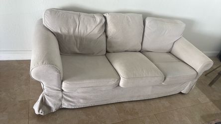 IKEA Ektorp 3-Seat Sofa Beige