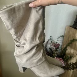 Overlay Heeled Boots