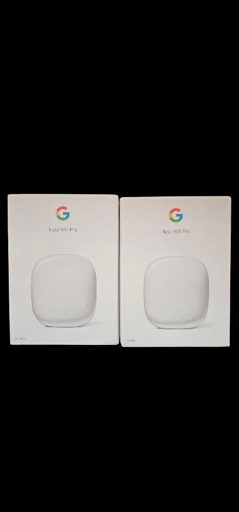 Google Nest Wifi Pro Wi-Fi 6E Router Mesh System - Snow (2-Pack)