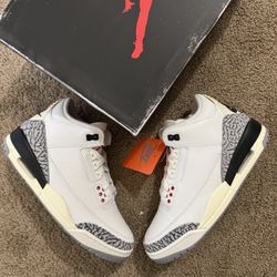 🔥Jordan 3 Retro White Cement Reimagined 🔥 size 8