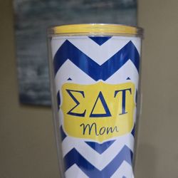 💙💛SIGMA DELTA TAU💛💙 
BRAND NEW SORORITY MOM TUMBLER
