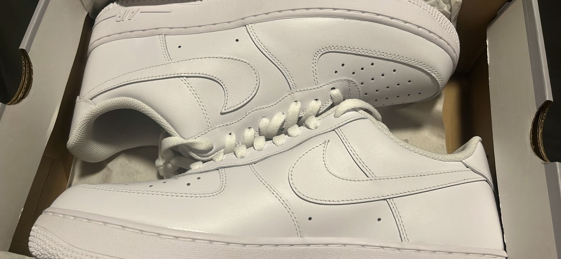 All White Air Force 1s