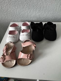 Baby Girl Shoes Bundle – 3 Pairs