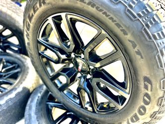 20" GMC OEM Rims with Wrangler A/T Tires - $1,450 OBO