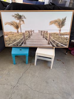 Beach scene canvas