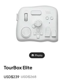 TourBox Elite Ivory White Sealed With Case