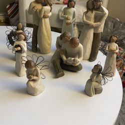 9 piece willow tree decor