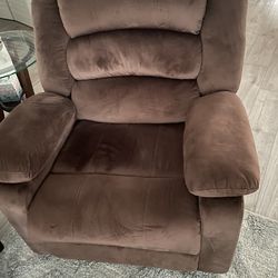 Manual Recliner Chair  - Brown