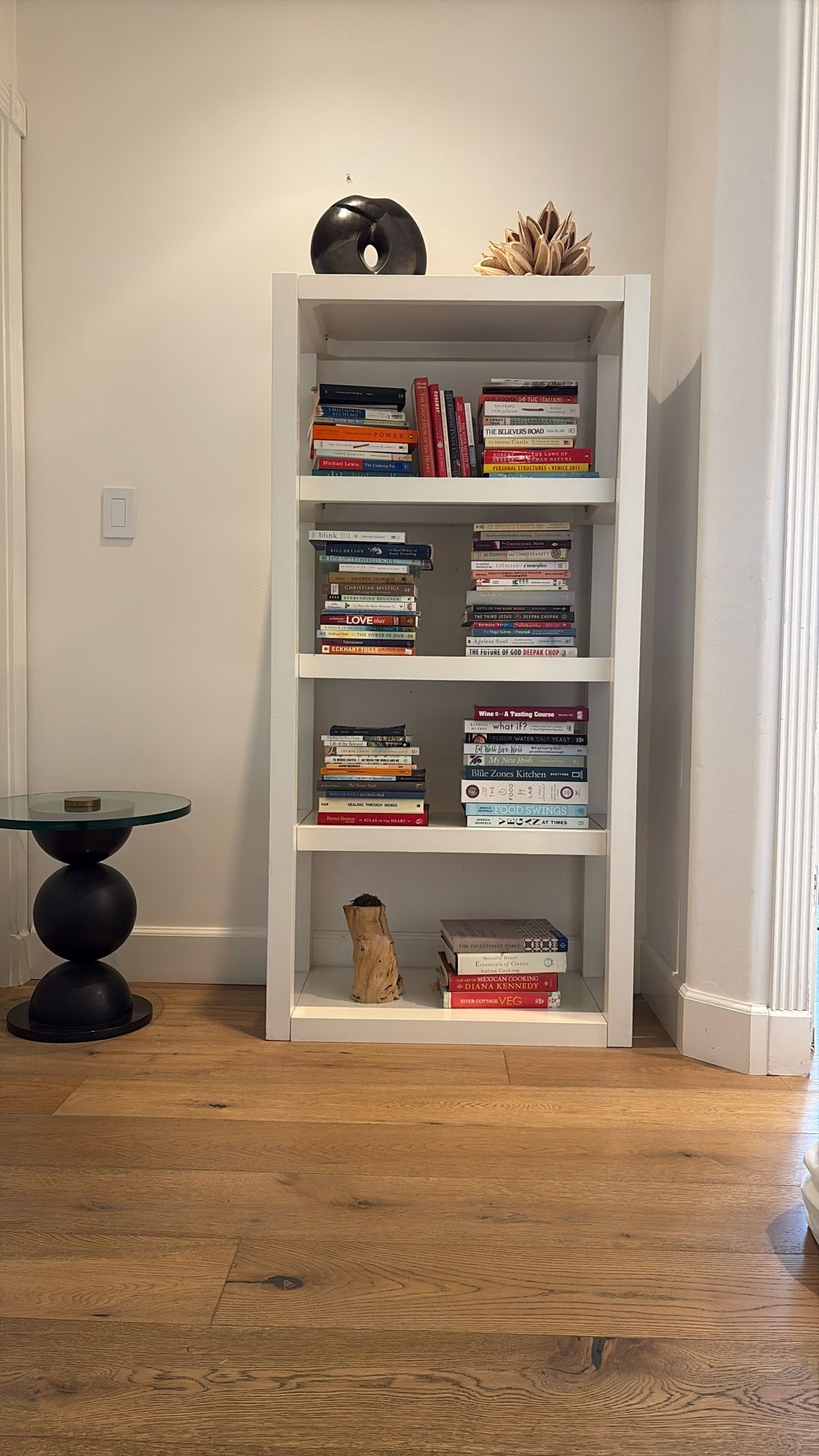 West Elm Parsons Tower Open Shelves Bookcase White