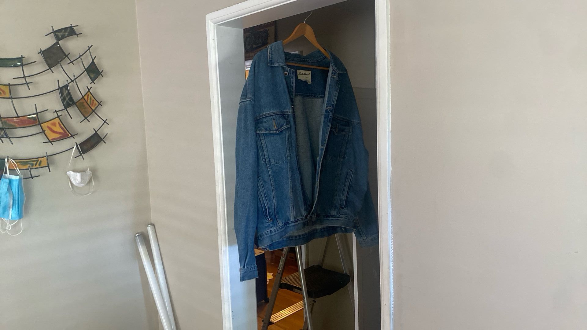 Eddie Bauer Denim Jacket Vintage Lg