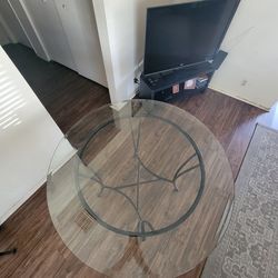 Round Glass Dining Table