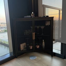 Corner Bar Cabinet 