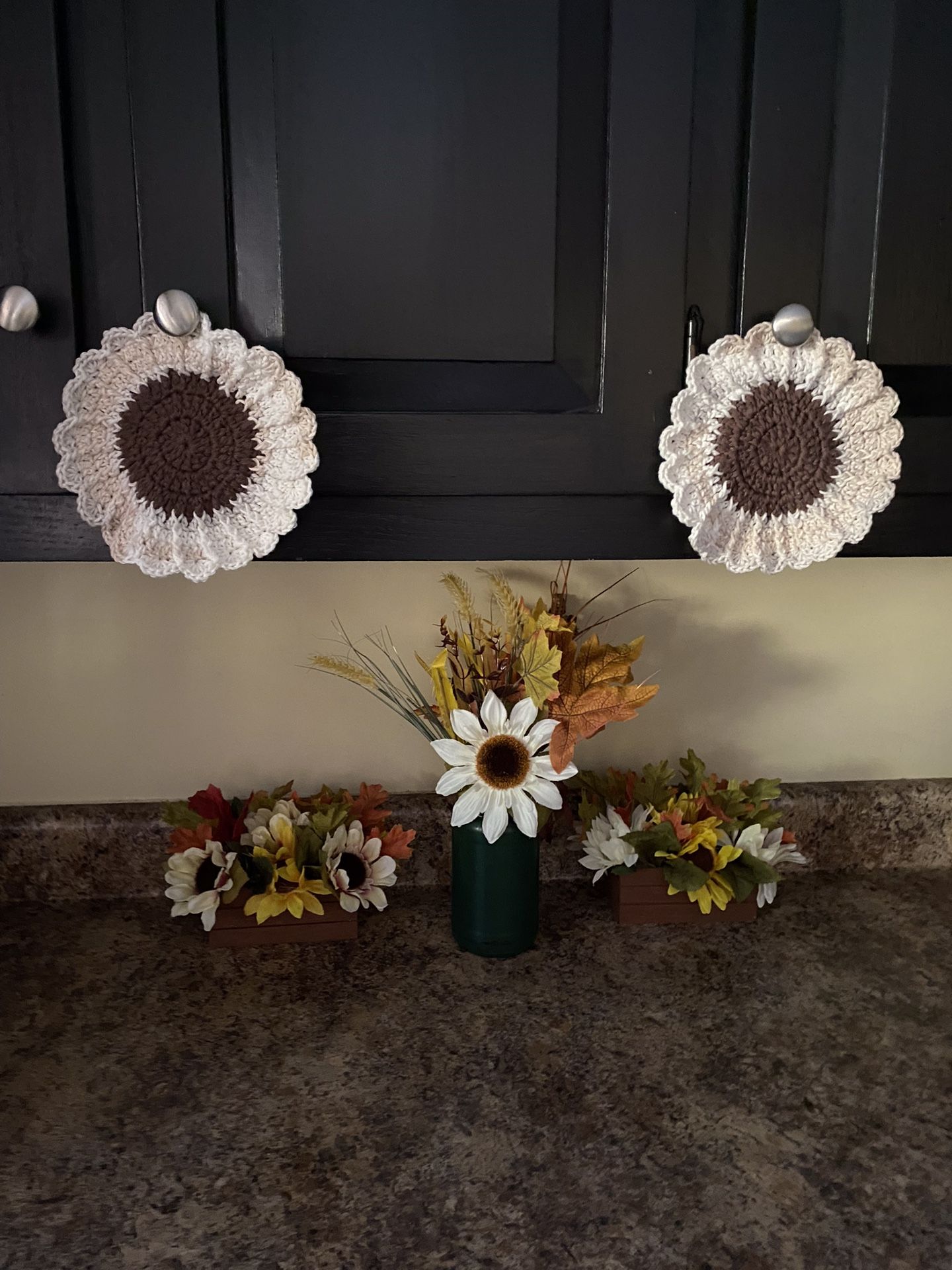 Handmade Crochet Pot Holders,Kitchen Decor,Seasonal Decor,Housewarming and Thanksgiving Gift 