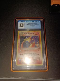 cgc 3.5 japanies dark charizard