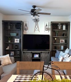Cosgrove 8” Tall Wood Bookcase, Fully Assembled, Gray