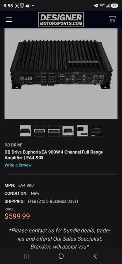 Db euphoria 900x4 amp