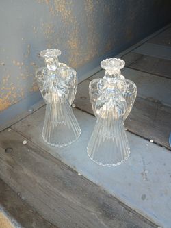 Vtg Angel Candle Holder