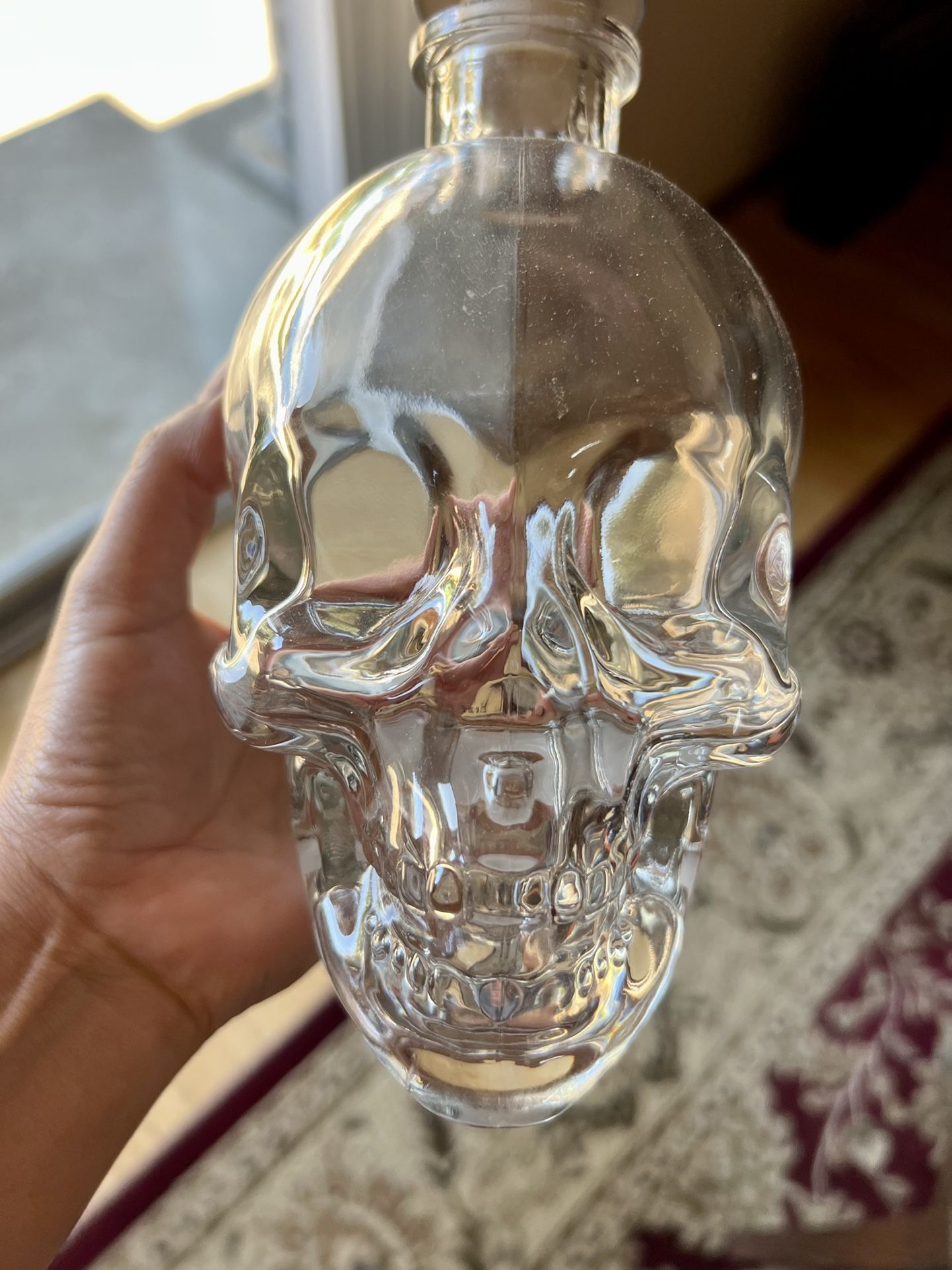 CRYSTAL HEAD VODKA Glass Skull Empty Bottle 750ML Original