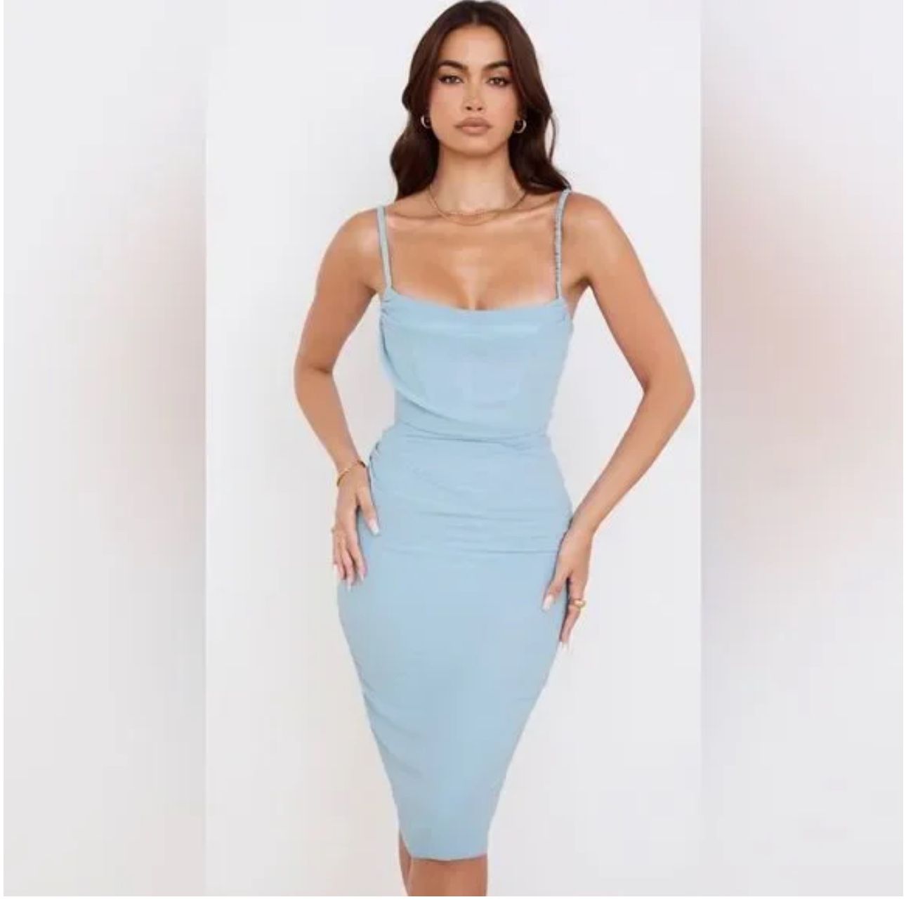 House Of CB Baby Blue Corset Dress - Birthday/Wedding Guest Dress