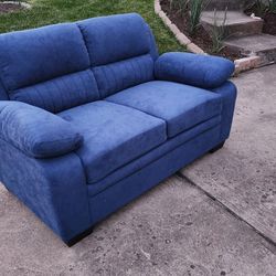 New Blue Loveseat Sofa