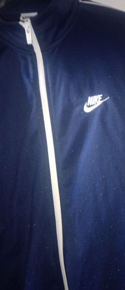 MENS BLUE AND WHITE NIKE TRACKSUIT