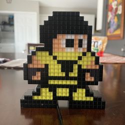 Mortal Kombat Scorpion Pixel Lamp Statue