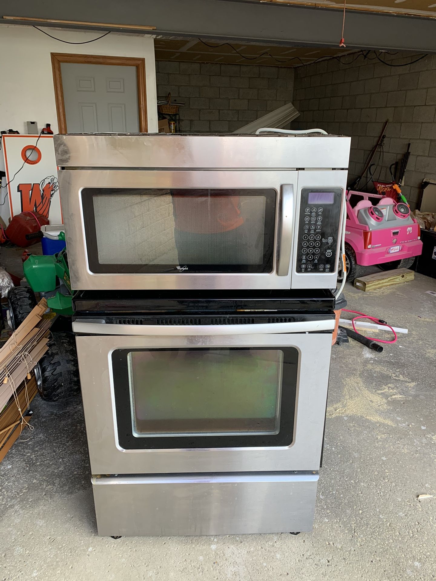 above range microwave, stove sold