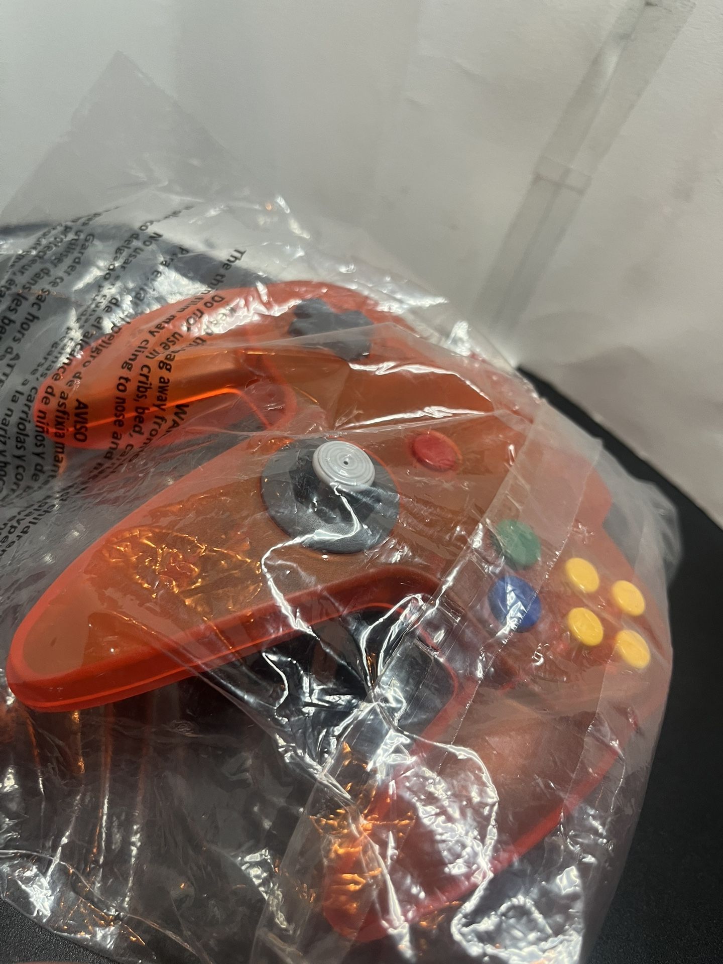🔥 Nintendo 64 N64 Fire Orange Controller – Rare Funtastic Series – Untested 🔥 🎮