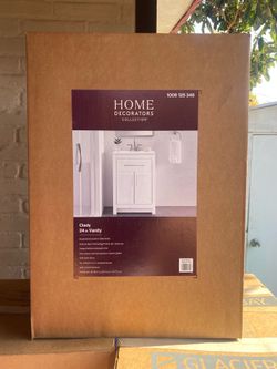 Home Decorators Collection Clady 25 in. White Vanity with Top