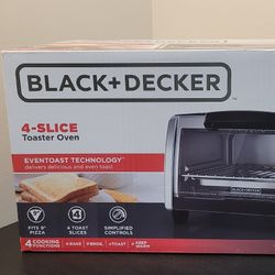 Black + Decker 4 Slice Toaster Oven
