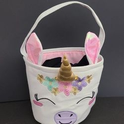 Child's Unicorn Carry Basket/Bag