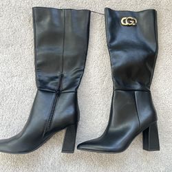 G By Guess Los Angeles Black Calf Boots Brand new 
