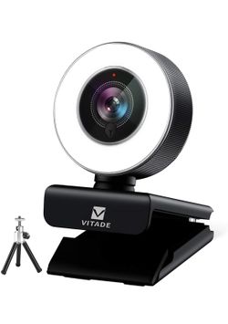 Webcam With Ring Light 1080p