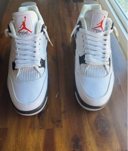 Air Jordan 4 White Cement Sneakers