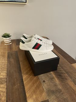 Mens Gucci Ace Leather Low Top Sneaker / Shoe 11