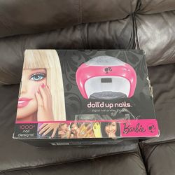 Vintage Barbie Doll’d Up Nails With Digital Nail Print