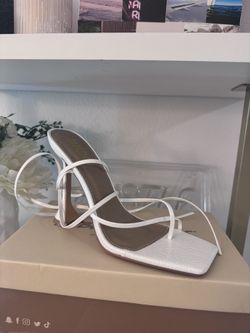 Brand New Women's White Heels 