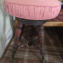 Vintage Claw Foot Piano Stool