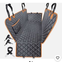 Dog Seat Cover, 100% Waterproof Hammock 600D Heavy Duty Scratch Proof Nonslip Durable Soft Pet Back Seat Covers for Cars Trucks and SUVs