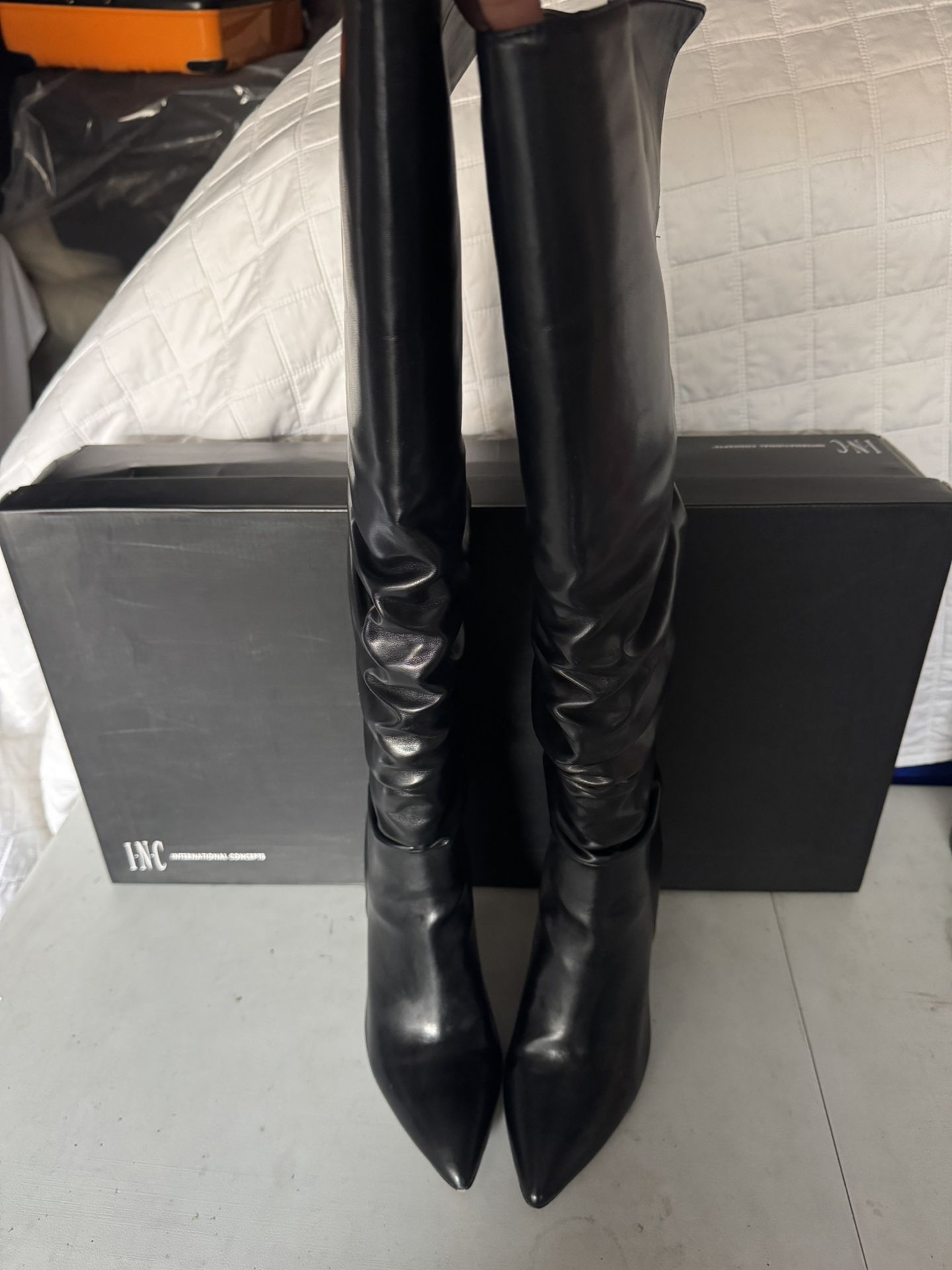 INC Iyonna OTK Boots - Black