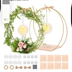 8 Pack 12’  Floral Hoop Centerpieces For Table 