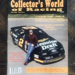 Vintage NASCAR Collectors World Of Racing July, 1995 Magazine-Rusty Wallace-GC