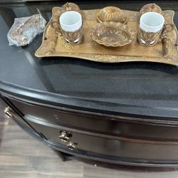 Coffee Cups And Tray For Decor
