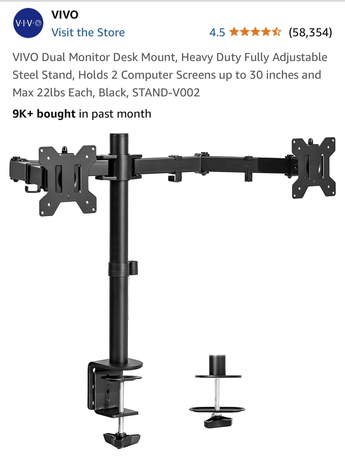 Dual Monitor Mount