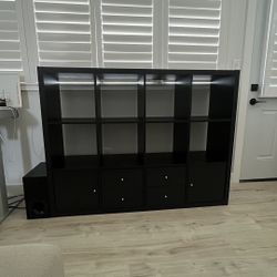 Bookshelves Tv Bench Brown Black 