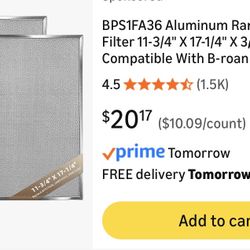 Range Hood Filter Replacement 