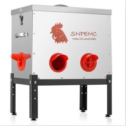 brand new in box Automatic Chicken Feeder - 40lb 6 Ports Large Capacity Metal Chicken Feeder with Locking Lid and Legs, No Waste Poultry Feeder for Ch