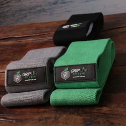 Hip Booty Bands Fabric Resistance Bands for Yoga Home Workout (Set of 3)