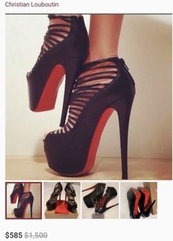 Women Louboutin Strappy Shoes