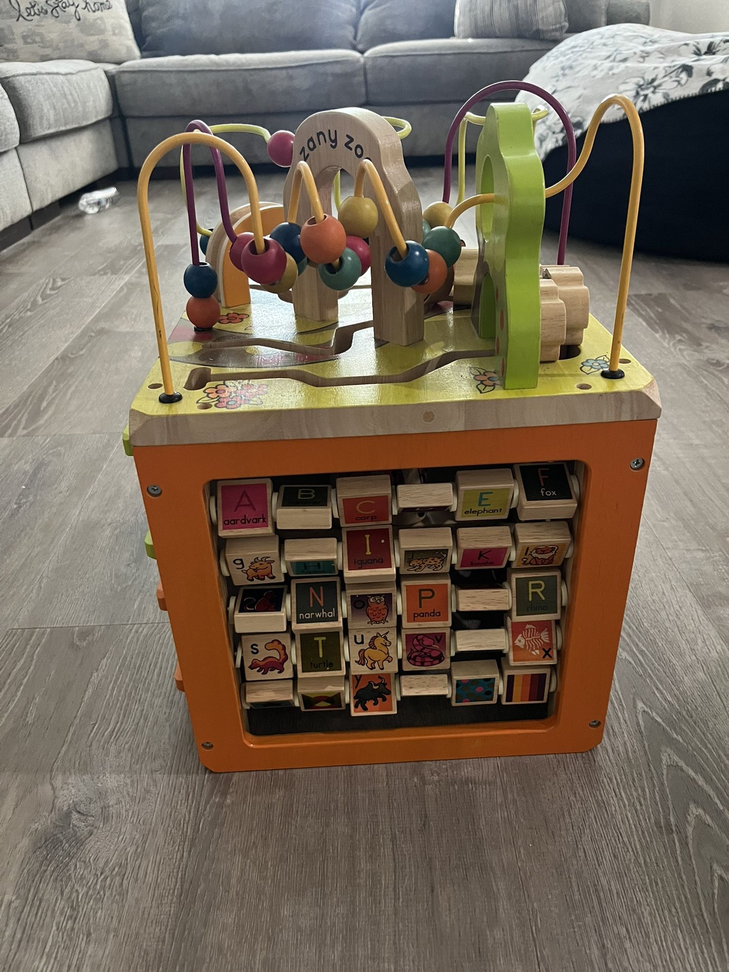 Wooden Activity Cube